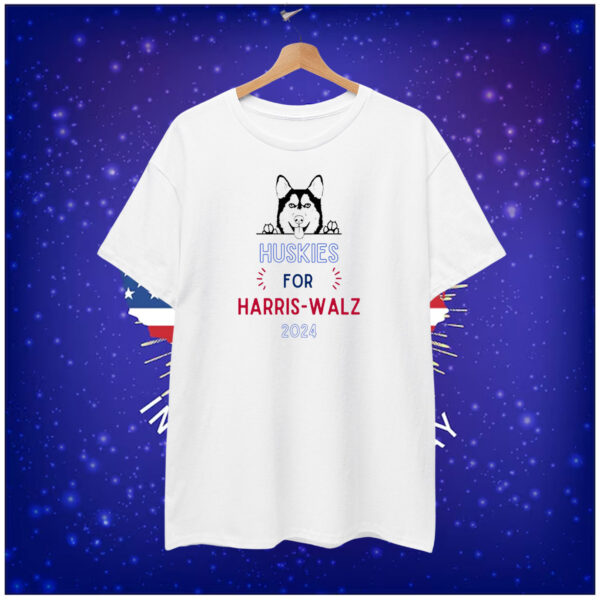 Huskies for Harris-Walz 2024 Shirt, Kamala Harris T-Shirt