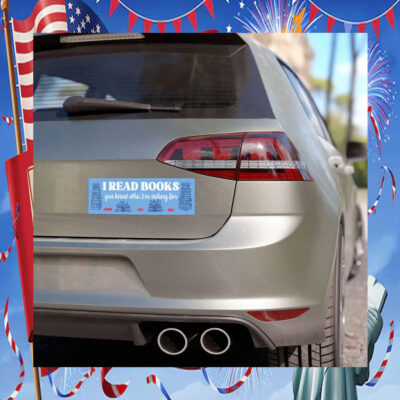 I Read Books Harris Walz 2024 Car Magnets
