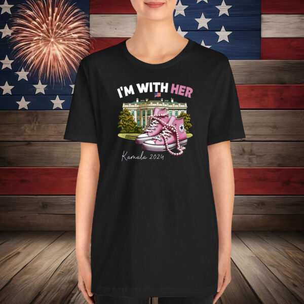 I'm With Her | Kamala Harris 2024 | Harris 24 T-Shirt - Image 2
