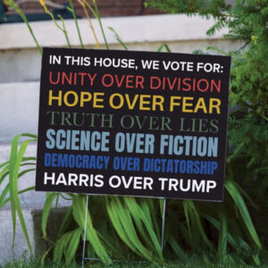In This House Original Design Vote for Harris Kamala Harris 2024 Quick Turnaround Yard Sign