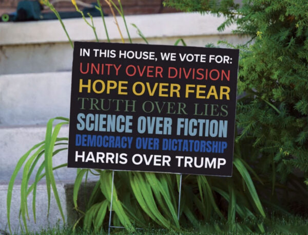 In This House Original Design Vote for Harris Kamala Harris 2024 Quick Turnaround Yard Sign