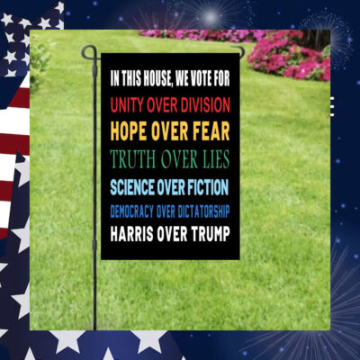 In This House We Vote Harris Garden Flag