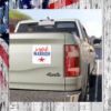 Joyful Warrior! Harris Walz Car Magnets