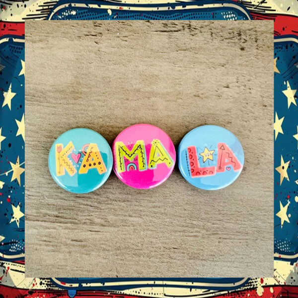 KAMALA Harris button 3 pin