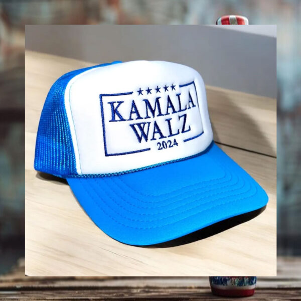 KAMALA WALZ 2024, Embroidered, Harris Campaign Hat