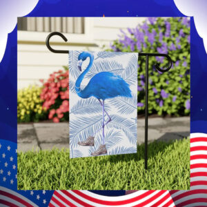 Kamala 2024 Blue Flamingo in Chucks and Pearls Flag