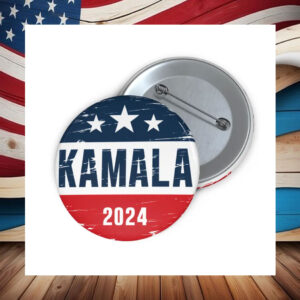 Kamala 2024 Distressed Effect - Pin Buttons