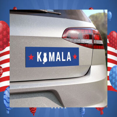 Kamala Cat Lady Car Magnet