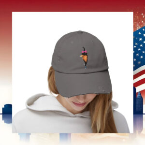 Kamala Cat Lady Election 2024 Distressed Cap