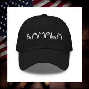 Kamala Cat Lettering Cat Lady Embroidered Hat