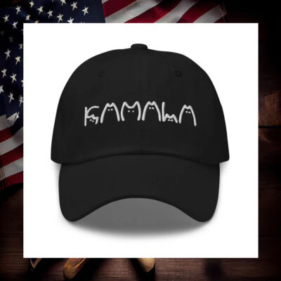 Kamala Cat Lettering Cat Lady Embroidered Hat