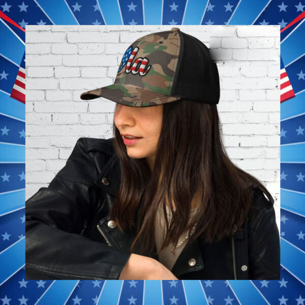 Kamala Harris 2024 Camo Trucker Hat