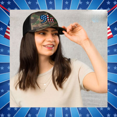 Kamala Harris 2024 Camo Trucker Hat