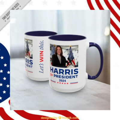 Kamala Harris 2024 Ceramic Mug, Harris For President 2024 Coffee Mug
