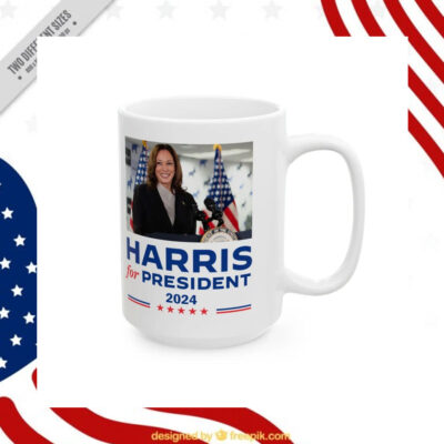 Kamala Harris 2024 Ceramic Mug, Harris For President 2024 Coffee Mug