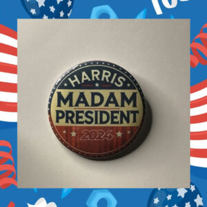 Kamala Harris 2024 Support Pin-Back Button