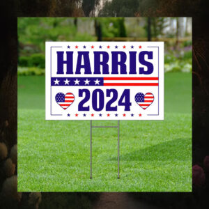 Kamala Harris 2024 Yard Sign, Democratic Party Yard Sign