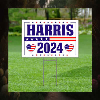 Kamala Harris 2024 Yard Sign, Democratic Party Yard Sign