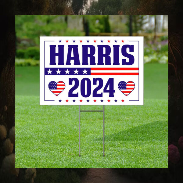 Kamala Harris 2024 Yard Sign, Democratic Party Yard Sign
