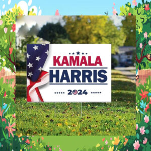 Kamala Harris 2024 for President Yard Sign, Harris Walz 2024