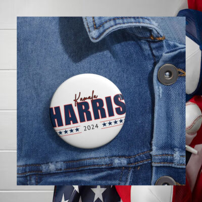 Kamala Harris Blue & Red Button