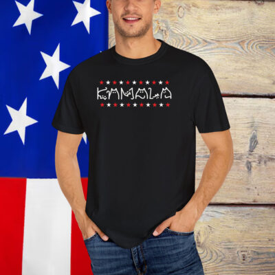 Kamala Harris Cat Lettering Shirt