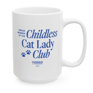 Kamala Harris Childless Cat Lady Club Mug