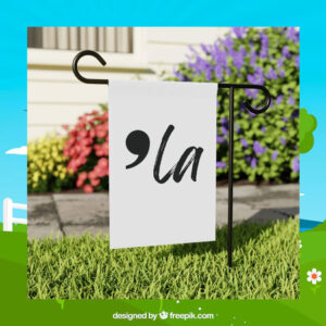 Kamala Harris Comma LA Garden & House Banner Flag