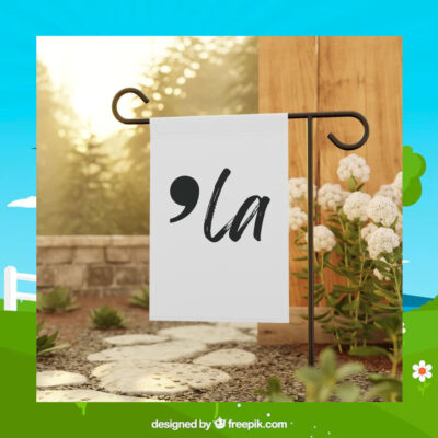 Kamala Harris Comma LA Garden & House Banner Flag