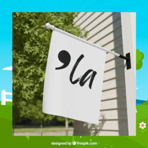 Kamala Harris Comma LA Garden & House Banner Flag