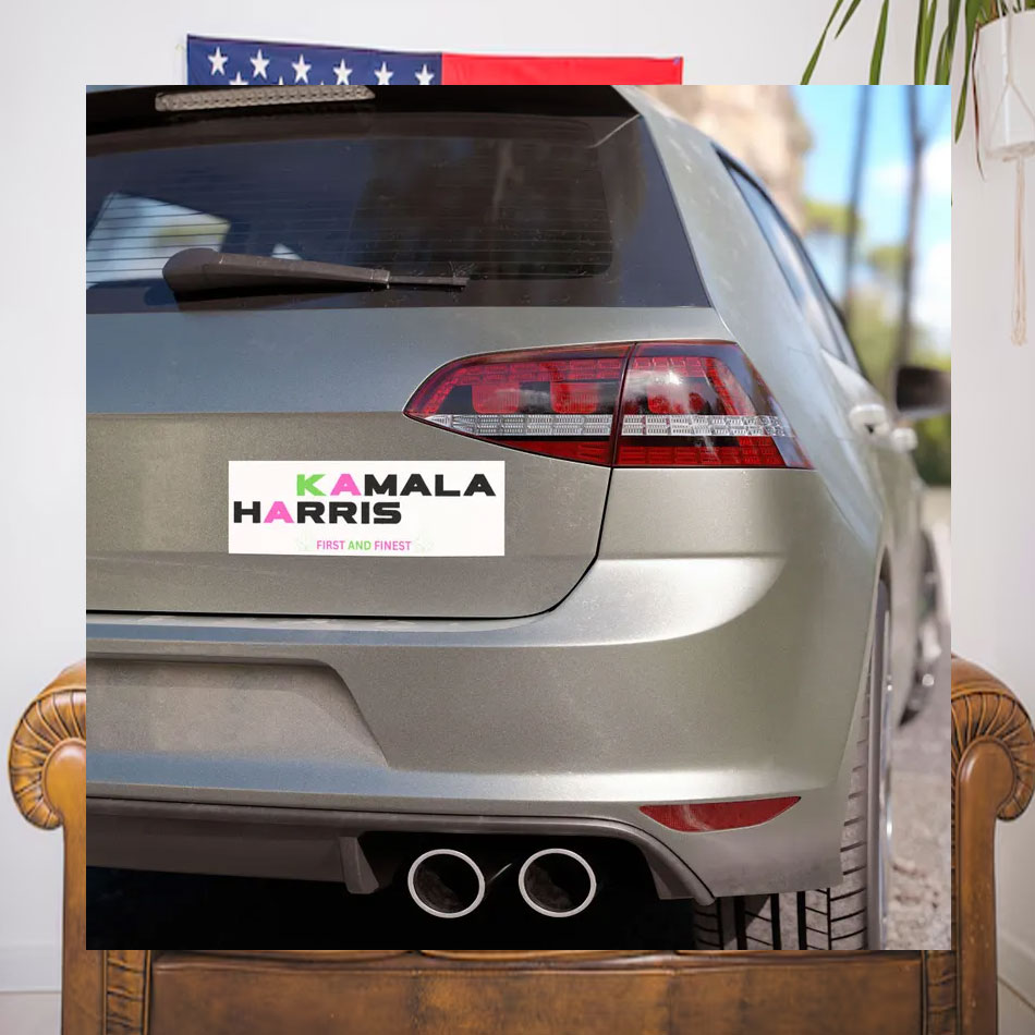 Kamala Harris First and Finest Car Magnet