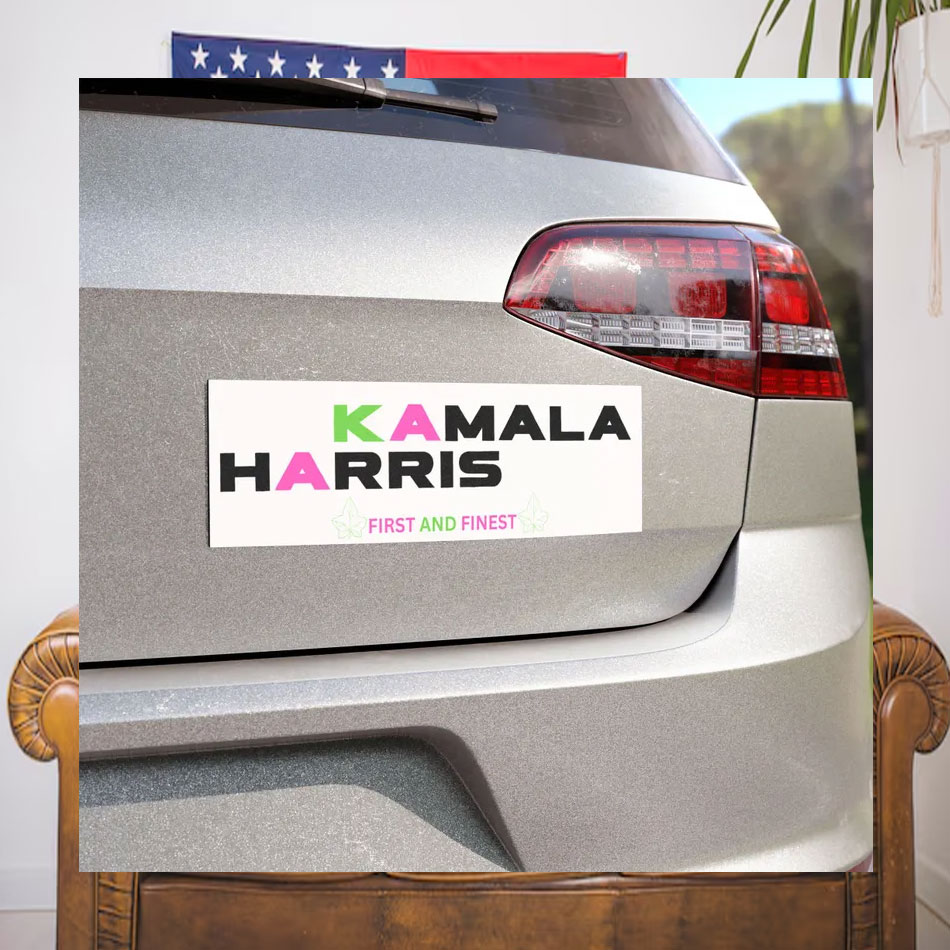 Kamala Harris First and Finest Car Magnet