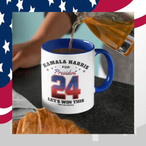 Kamala Harris For President 24 Let's We Win Mug