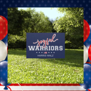 Kamala Harris Joyful Warrior Plastic Yard Sign