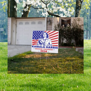Kamala Harris Madam President 2024 Yard Sign