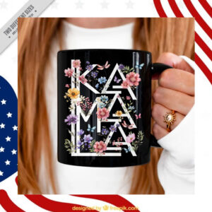 Kamala Harris Mug, Floral Kamala Harris Mug, Kamala Flowers Mug