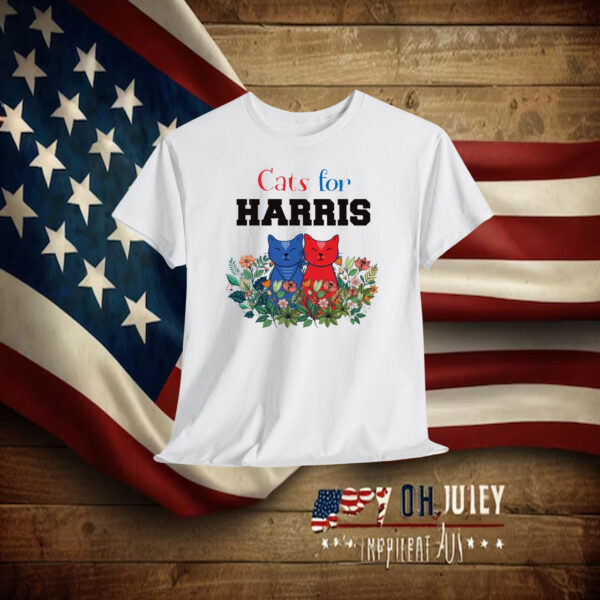 Kamala Harris President 2024 Shirt, Cats For Harris Shirt