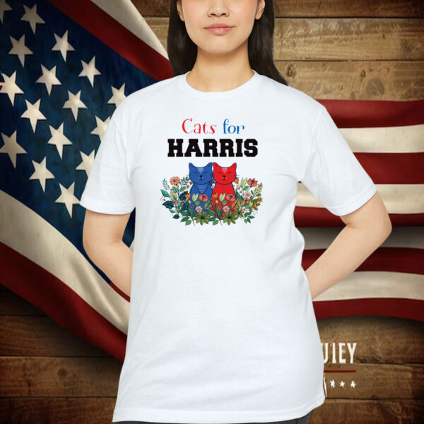 Kamala Harris President 2024 Shirt, Cats For Harris Shirt