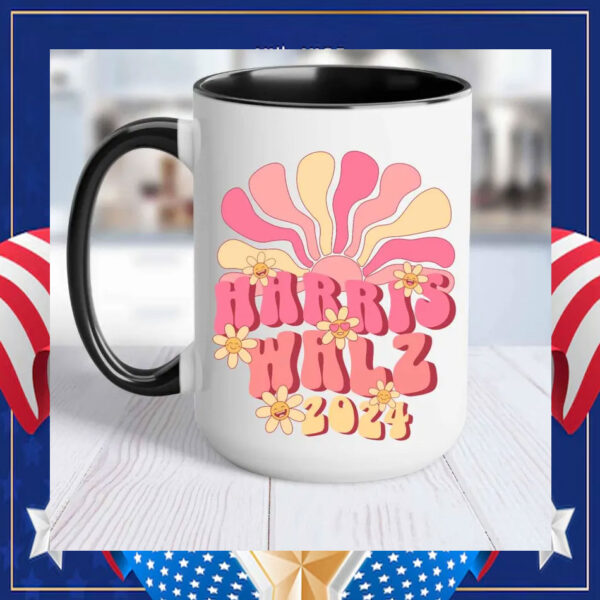 Kamala Harris Retro Hippie Mug