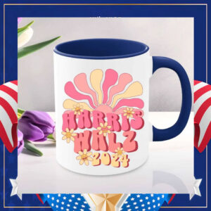 Kamala Harris Retro Hippie Mug