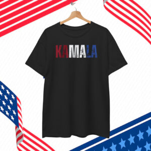 Kamala Harris Shirt Kamala Red White Blue Letter T-Shirt