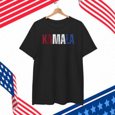 Kamala Harris Shirt Kamala Red White Blue Letter T-Shirt
