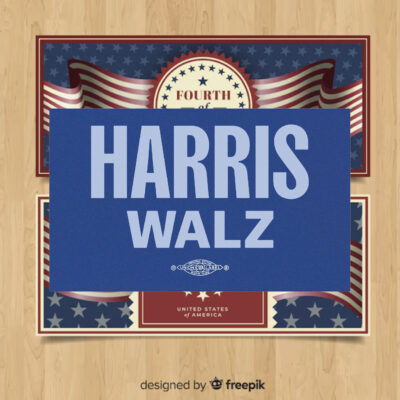 Kamala Harris Tim Walz 2024 Car Magnet