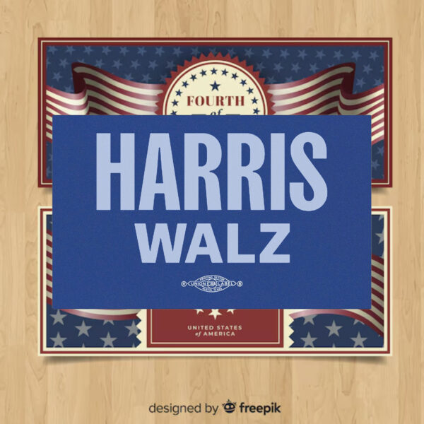 Kamala Harris Tim Walz 2024 Car Magnet