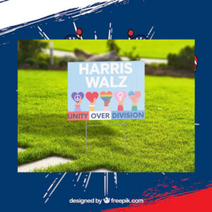 Kamala Harris - Tim Walz for president Yard Sign