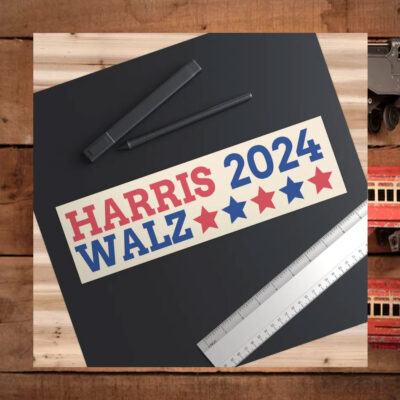 Kamala Harris Walz 2024 Car Magnet Sticker