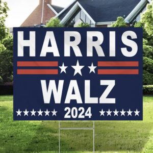Kamala Harris Walz VP, Tim Walz VP Pick, Harris 2024 Yard Sign with Stand