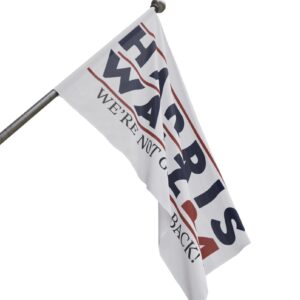 Harris Walz We’re Not Going Back Flag