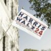 Harris Walz We’re Not Going Back Flag