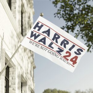 Harris Walz We’re Not Going Back Flag